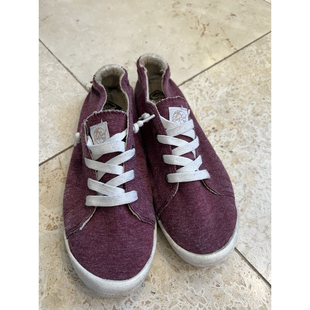 Roxy Bayshore III Women's Size 10 Burgundy Casual Lace Slip On Shoes